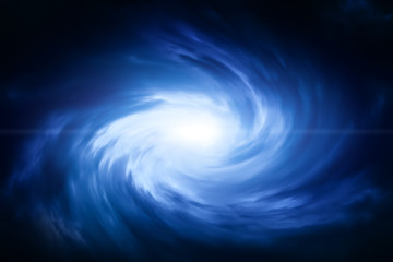 Blurred Whirlwind in the Clouds