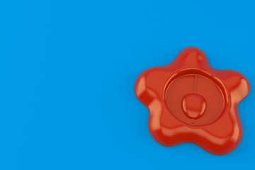 Fishing float rubber stamp