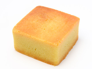 High angel view of sweet pineapple cake isolated on white background.Taiwan famous and traditional pastry, snack, dessert.Taiwan rural industry and food culture.