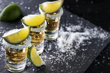 Golden tequila