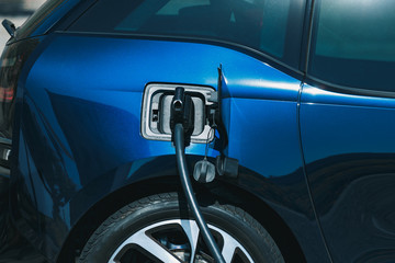 eletric car being charged