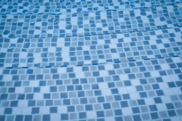 blue water pool rippled background with copy space for design, background concept.
