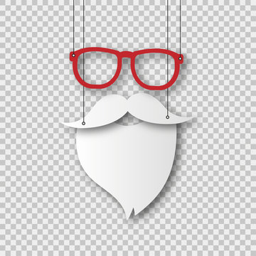 isolierter freigestellter Weihnachtsmann Vector