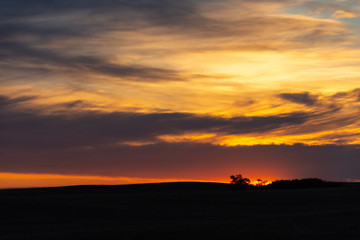 sunrise on the horizon