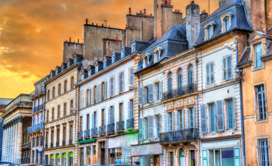Traditional buildings in the Old Town of Dijon, France