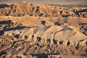 Fototapeta na wymiar Chile. Desert Atacama. Moon valley.