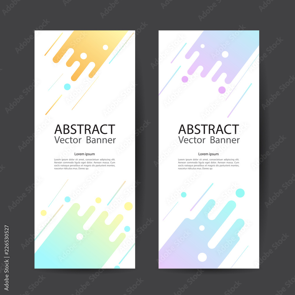 Wall mural geometric design banner web template vector abstract.