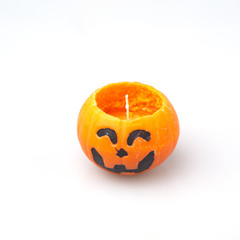 Halloween pumpkins isolated on white background, halloween concept