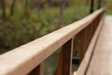 Fototapeta premium Wooden bridge over the river