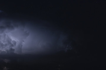 Fototapeta na wymiar night thunderstorm with flashes