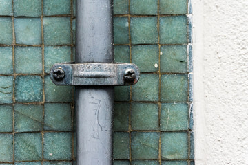 Pipe on wall