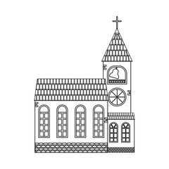 Naklejka premium Vector illustration of building and front sign. Collection of building and roof stock vector illustration.