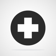 Obraz premium Plus icon. Vector illustration.