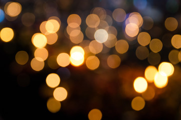 defocused of lamp light