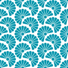 Retro, Seamless, Muster, Blumen, Blue © Jan Engel