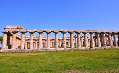 The Basilica (also called Temple of Hera) Paestum, Italy