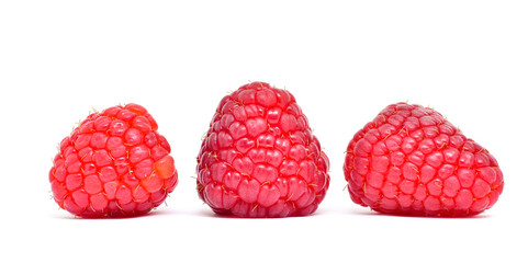 raspberry fruit isolate on white background