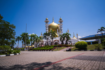 Beautiful Scenery of Royal Mosque Kuala Kangsar,Malaysia. Visible Noise due to High ISO.