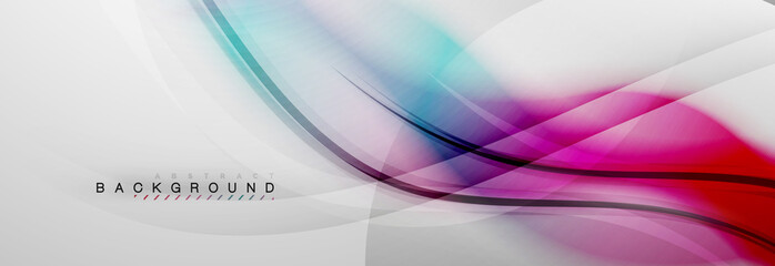 Smooth blur wave background