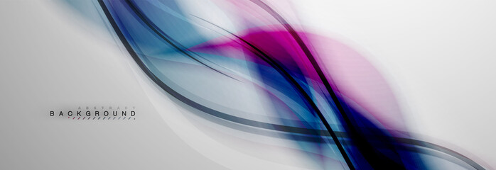 Smooth blur wave background