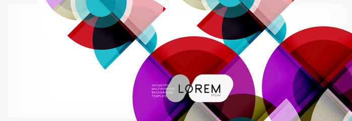 Fototapeta premium Vector fantastic circle modern geometric background template
