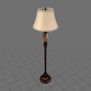 Unlit floor lamp