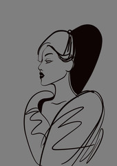 Japanese girl graphic