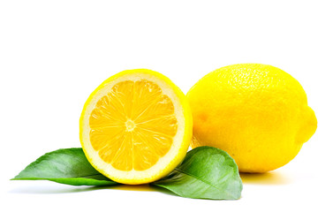 lemon slice isolate on white background