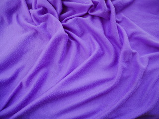 smooth elegant purple silk fabric background.sportswear cloth