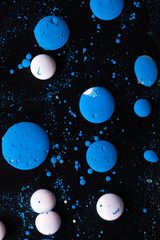 Creative background with abstract oil painted waves