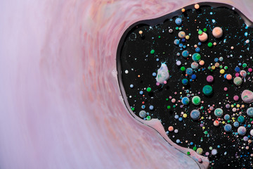 Creative background with abstract oil painted waves