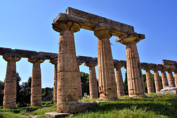 The Basilica (also called Temple of Hera) Paestum, Italy