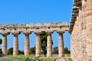 The Basilica (also called Temple of Hera) Paestum, Italy