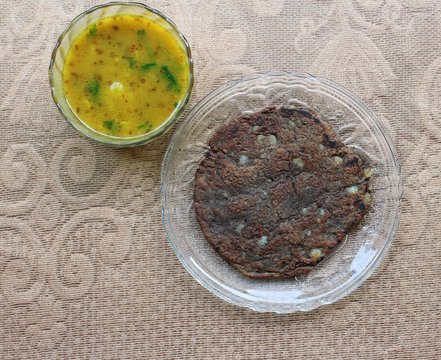 Navratri Vrat Food Kuttu ki roti and aloo ki sabzi 