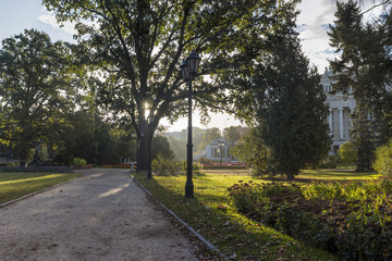 Central public park in Riga the capital and largest city of Latvia,