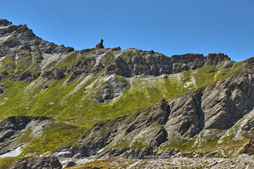Col Agnel- mountain pass in the Cottian Alps, between France and Italy