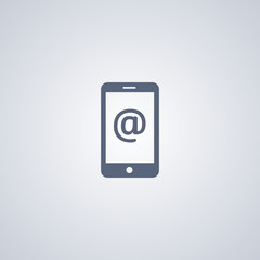 Smartphone email icon, vector best flat icon