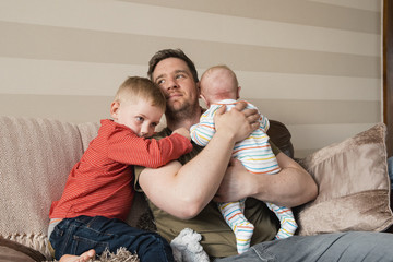 Leisure time at Home with Dad © dglimages