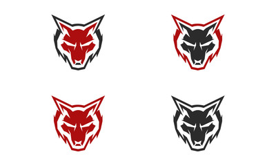wolf head icon for logo