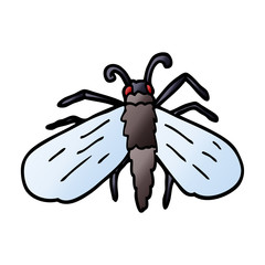 cartoon doodle fly