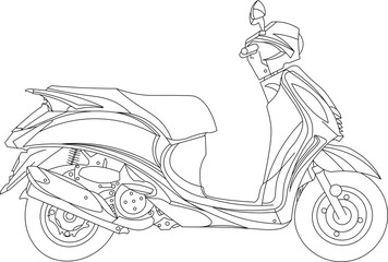Fascino Scooter Line Diagram © Lyon