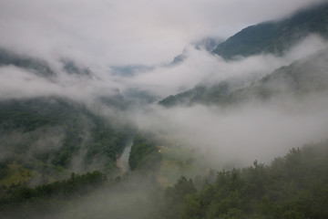 Foggy valley