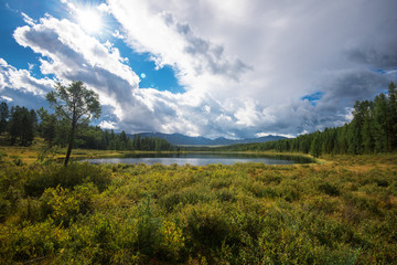 Lake in the Altai Mountains, Siberia