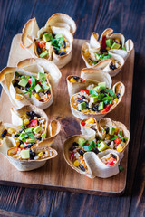 Tortilla burrito bowls