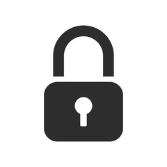 Lock icon, security sign icon vector, padlock vector