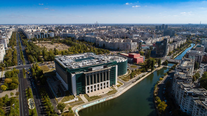 Obraz premium Aerial View of Bucharest downtown
