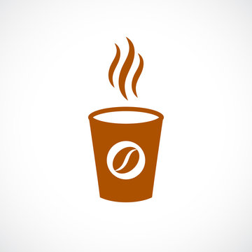 Coffee Paper Cup Vector Icon