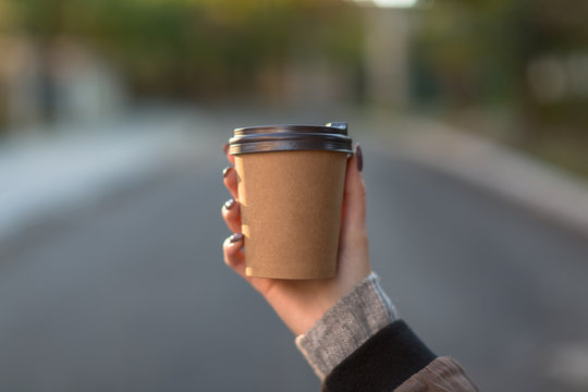 Women Holding  Paper Cup