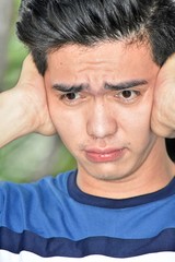 Obraz premium Quiet Handsome Diverse Person