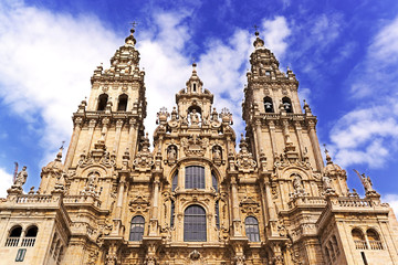 Fototapeta na wymiar Santiago of Compostela Cathedral , Galicia, Spain